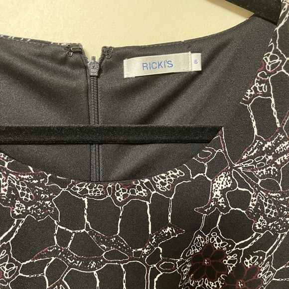 Rickis dress - Black with white - Picture 4 of 5